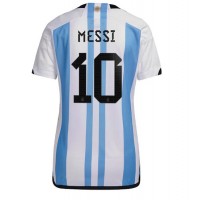 Argentina Lionel Messi #10 Domaci Dres za Ženska SP 2022 Kratak Rukav